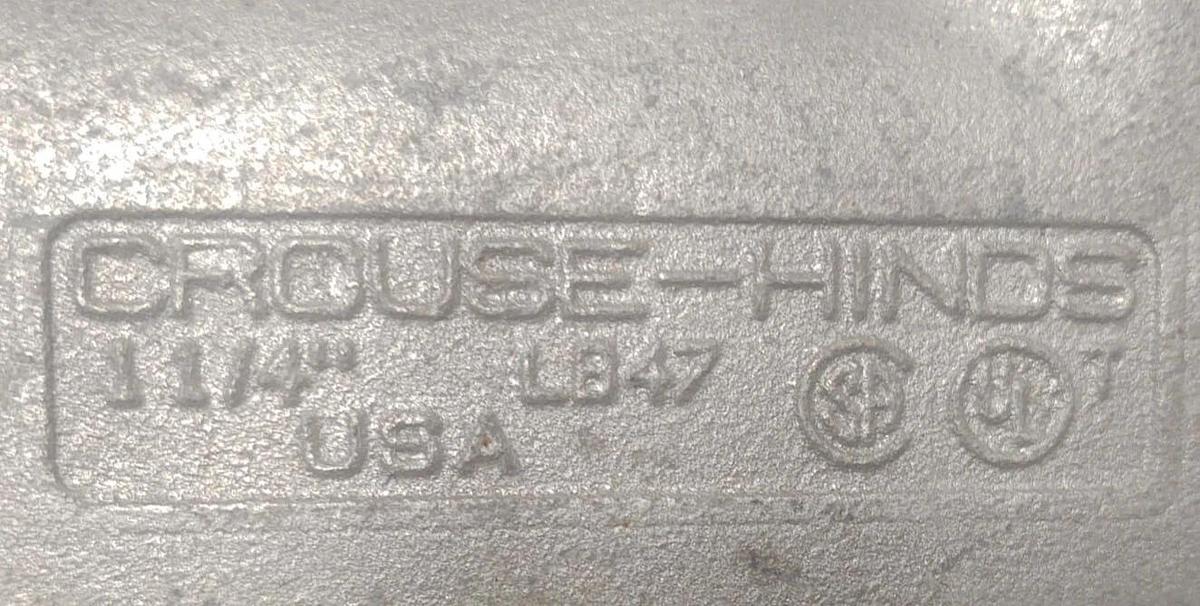 🔥 NEW CROUSE HINDS LB47 NEW 1-1/4" CONDUIT OUTLET BODY LB47