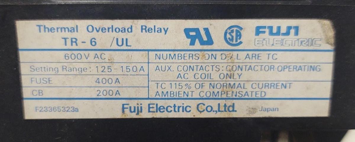 Used 🔥 (TESTED) FUJI ELECTRIC 100-120V COIL MOTOR STARTER CONTACTOR 2NC3H0 SC-6N/ UD