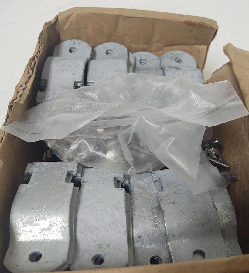 🔥 1" Rigid RGD HDG PIPE CLAMP GRC SCH 40 & 80 STEEL STRUT STRAP (69 PR LOT)