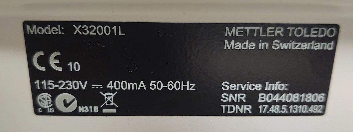 Used 🔥Mettler Toledo X32001L Precision Balance Scale No Head Unit 32100g x 0.1g