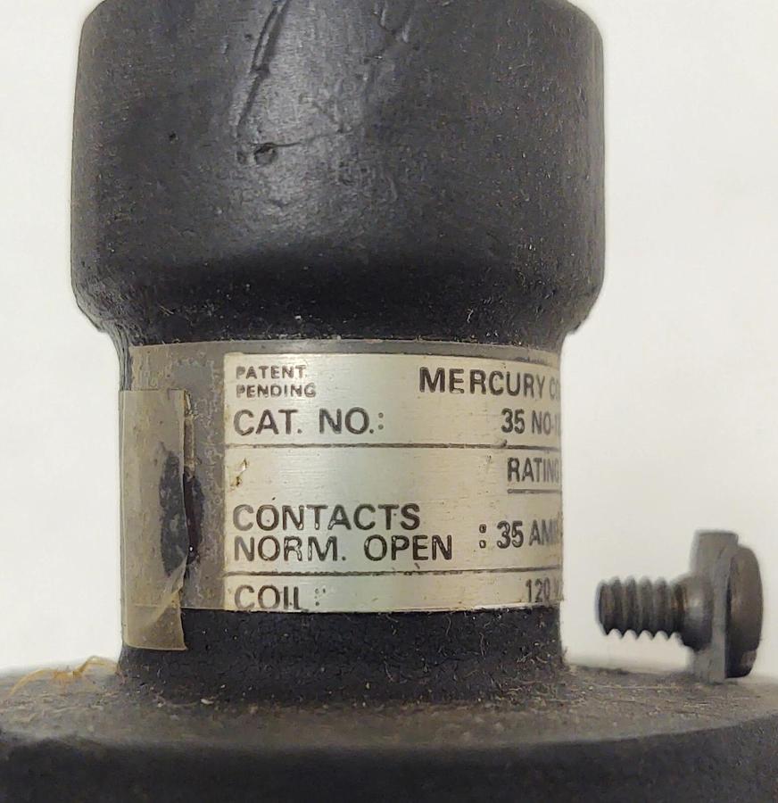 Used 🔥 DURAKOOL MDI 35NO-120A MERCURY CONTACTOR 120 VAC COIL 35 AMP 600VAC