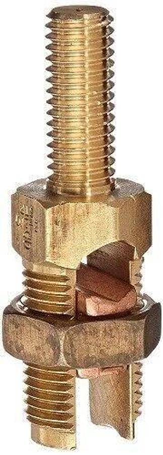 🔥 NEW Burndy K2C26B1 - 2-2/0 STR 1 1/16 POST SPLIT NUT BRONZE GROUNDING