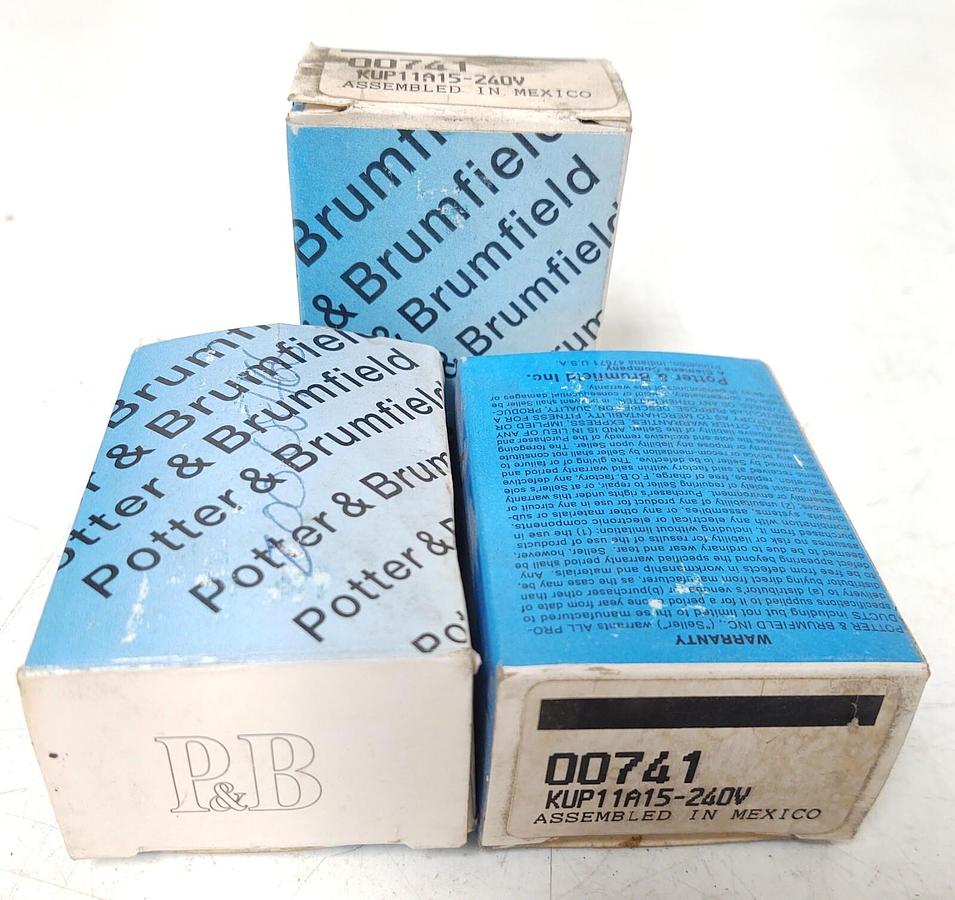 🔥 (3 NEW) POTTER&BRUMFIELD KUP11A15 RELAY (240V COIL) DPDT CUBE