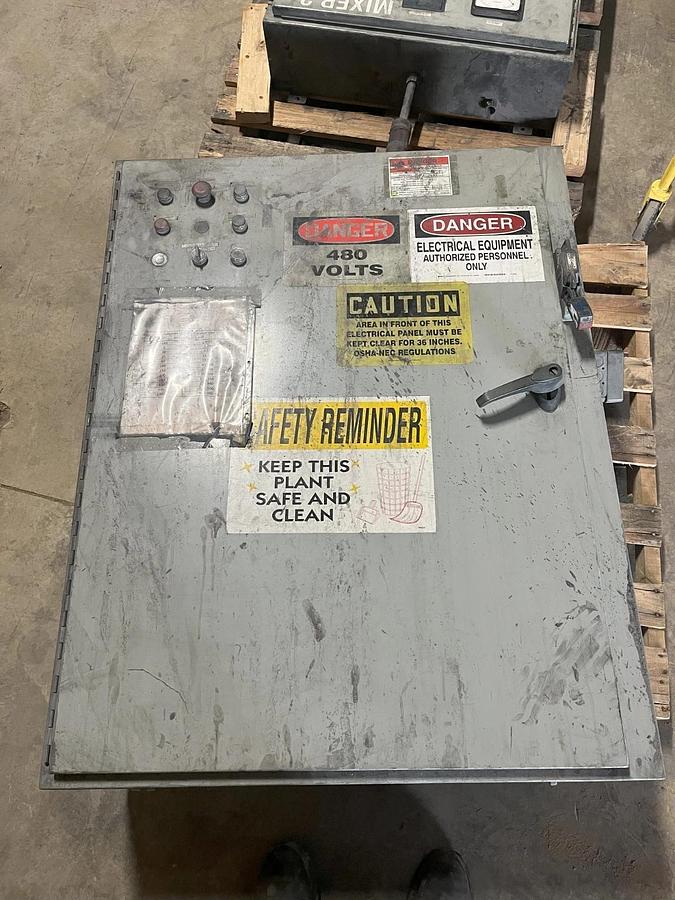 Used Henschel FM500 High Intensity Blender 500 Liter 100 hp with mezzanine stand