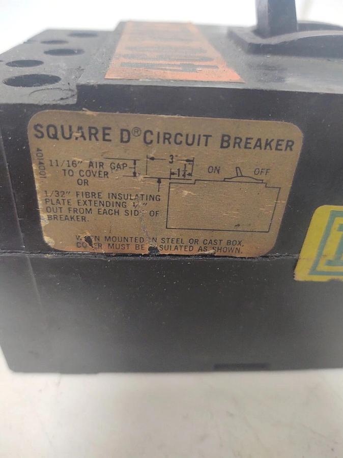 Used 🔥 SQUARE D 125A Circuit Breaker KAL36150