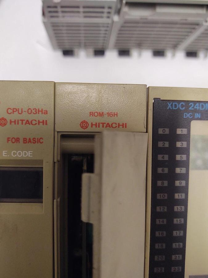 Used HITACHI PLC H-300 SERIES CPU-03Ha YAGV12MH AVRC-04H ROM-16H XDC24DMH YTR24DMH