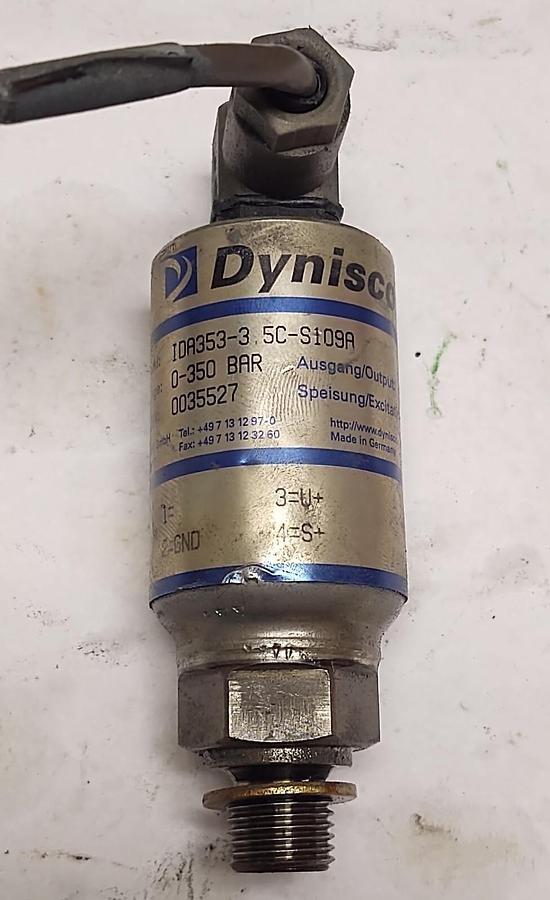 Used DYNISCO Pressure Transducer IDA353-3-5C-S109A 24VDC 0-350 BAR
