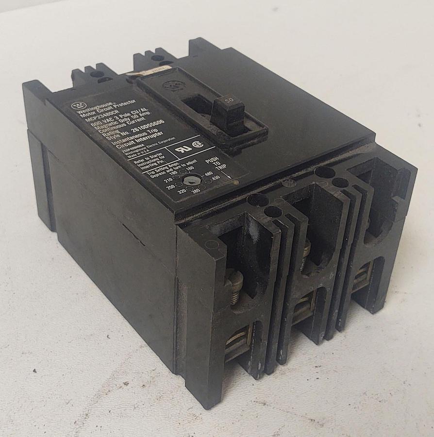 Used 🔥 Westinghouse MCP2348DCR 50A Circuit Breaker Motor Circuit