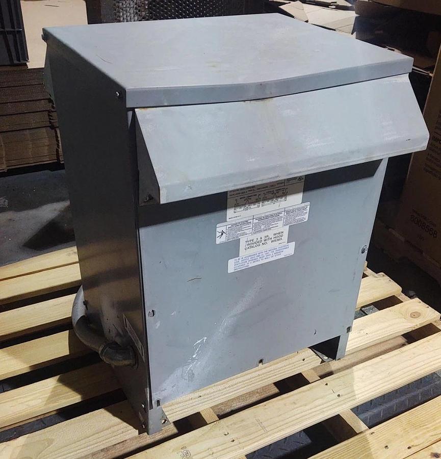 Used 🔥SQUARE D 25S3H 25 KVA H.V. 240/480 L.V. 120/240 SINGLE PHASE TRANSFORMER