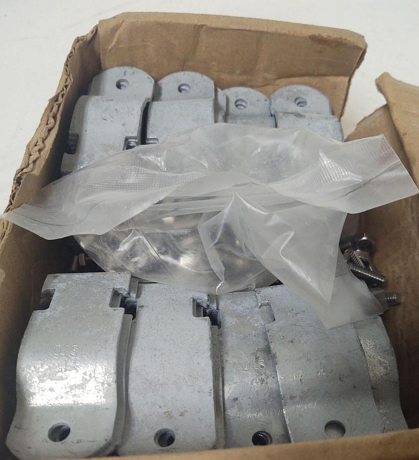 🔥 1" Rigid RGD HDG PIPE CLAMP GRC SCH 40 & 80 STEEL STRUT STRAP (69 PR LOT)
