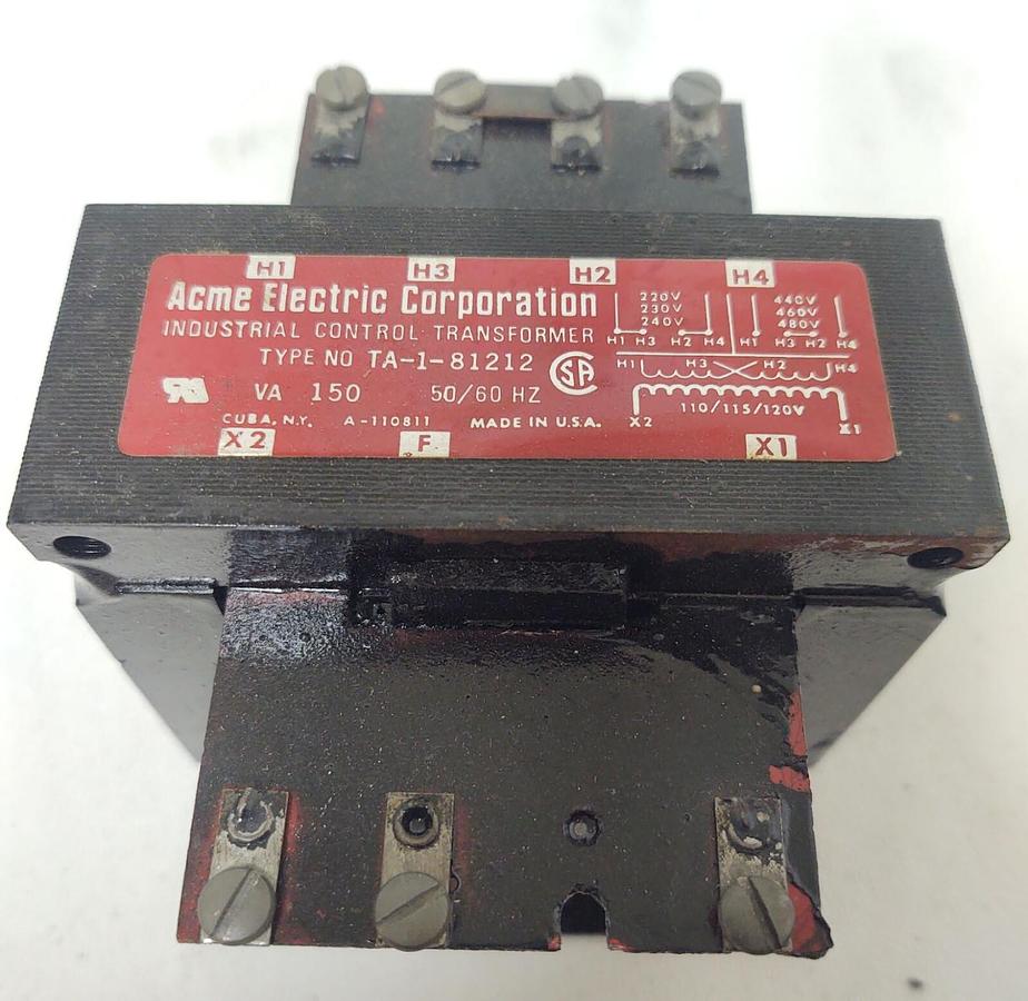 Used 🔥ACME TA-1-81212 Control Transformer 150VA 240/480 to 120