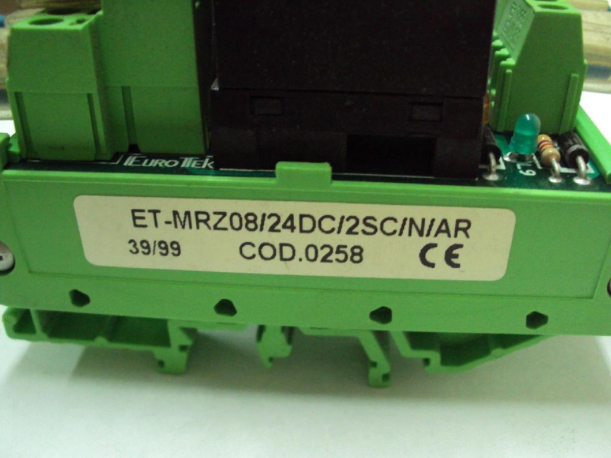 Used Eurotek 8 Channel Relay ET-MRZ08/24DC/2SC/N/AR Breakout Board