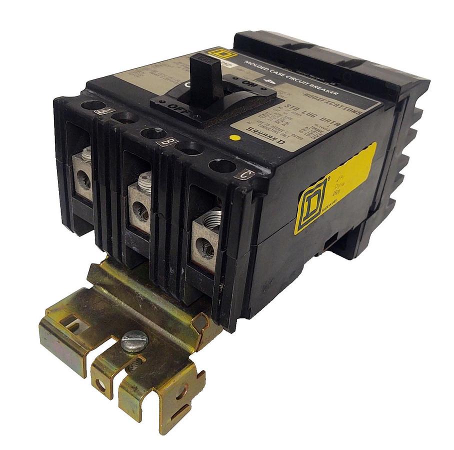 Used 🔥Square D FA36100 3 Pole 100 Amp 600 Vac I-Line Circuit Breaker