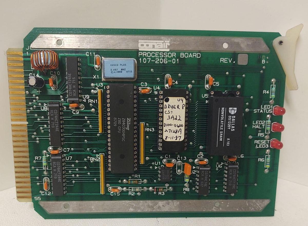 Used 🔥 CONAIR 107-206-1 Dryer CPU Control Processor Circuit Board