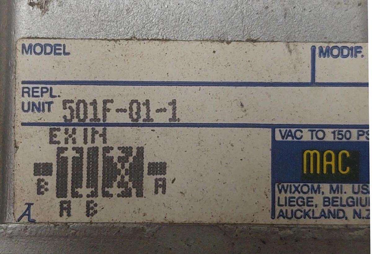 🔥 NOS MAC VALVES INC 501F-01-1 / 501F011 120V COIL (NEW IN BOX)