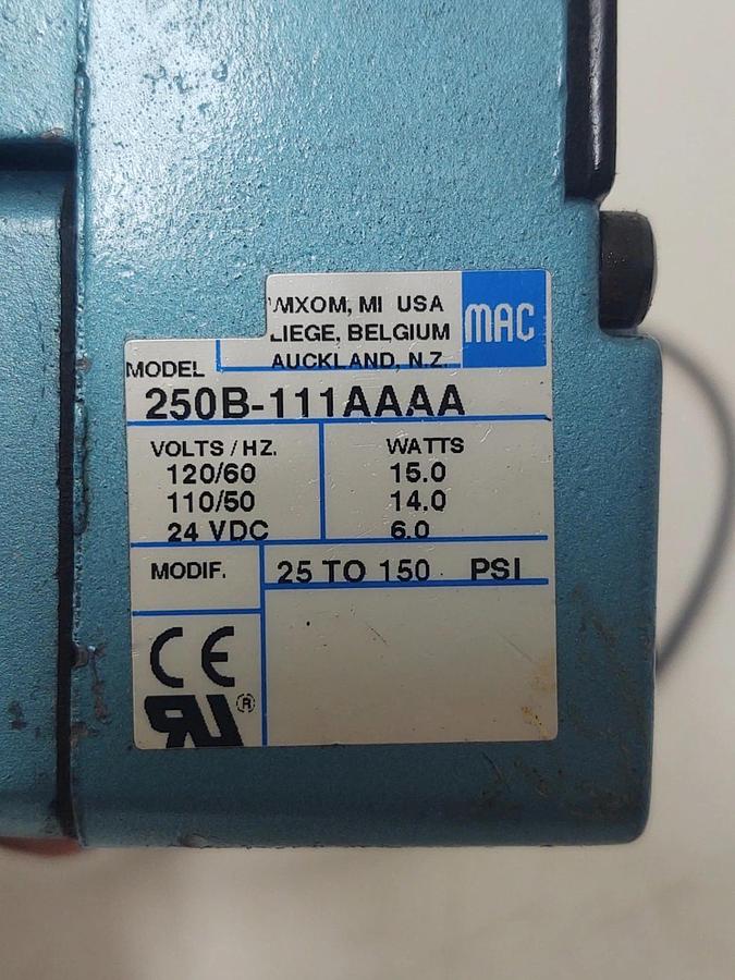 Used 🔥MAC 250B-111AAAA Solenoid Valve