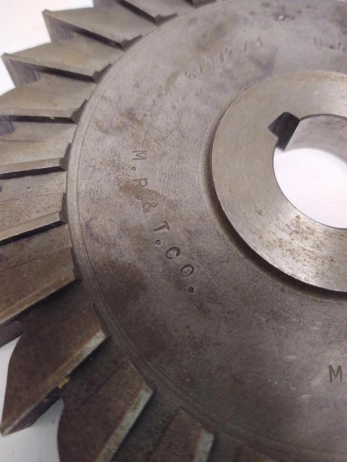 Used Moon 6" X 1/2" X 1"  HSS Horizonal Side Mill Cutter SHARP