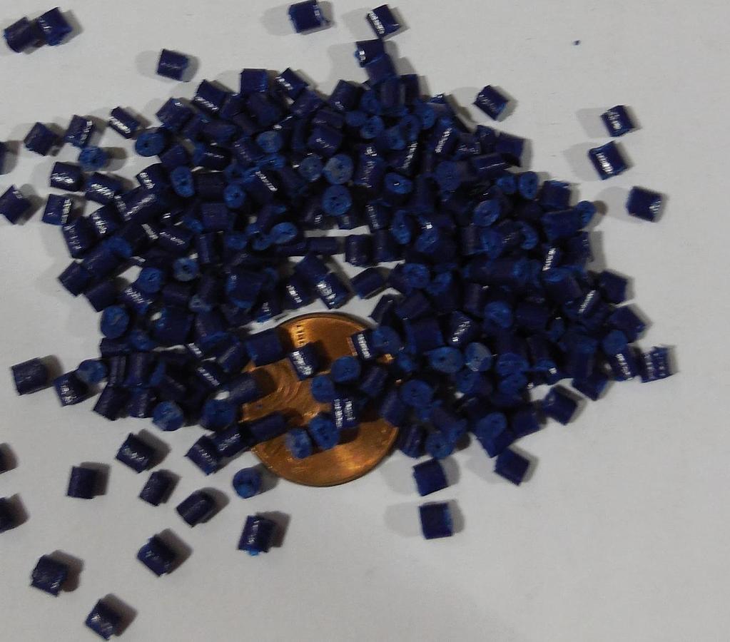 ABS Blue Color Concentrate Plastic Pellets Resin Material Colorant 5 lbs