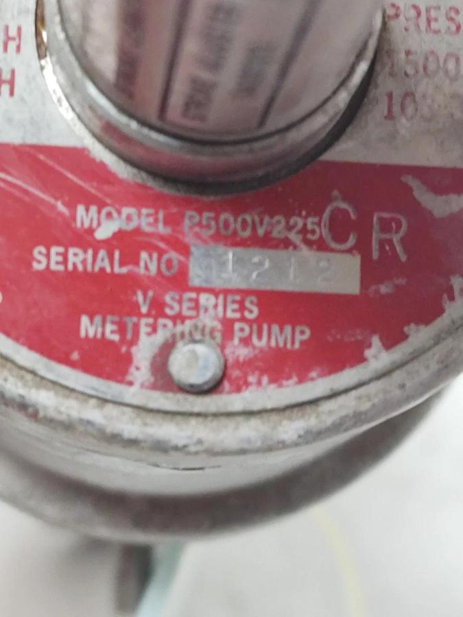 Used 🔥Williams Metering Pump CR V-Series P500V225 / SA202312 Stroke Adjuster 2.3 GPH