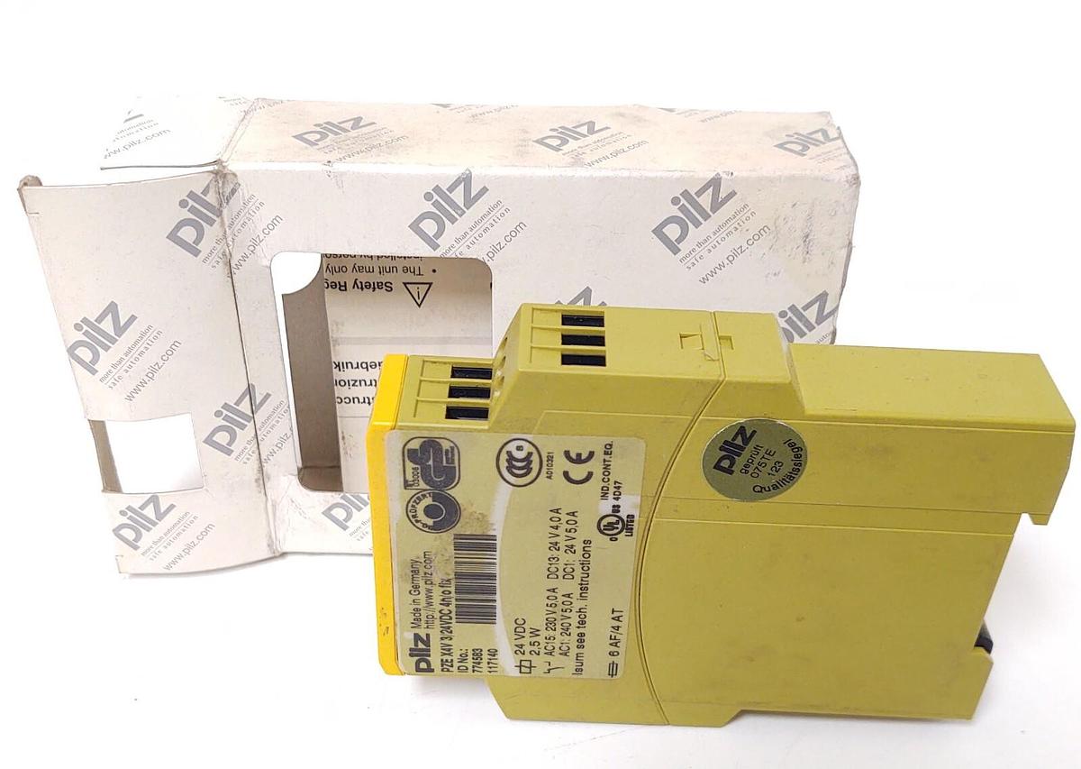 🔥 NEW Pilz PZEX4V 3/24VDC 4S 774583 Expansion Module Safety Relay
