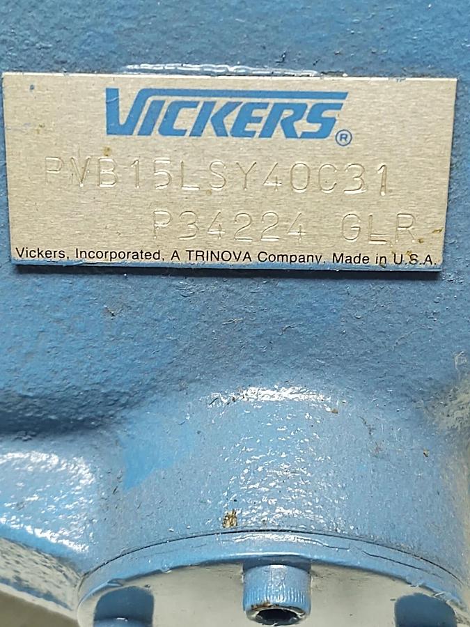 Used VICKERS PVB15 LSY40 C31 HYDRAULIC PUMP REBUILT PVB15LS40C31 7/8 Shaft