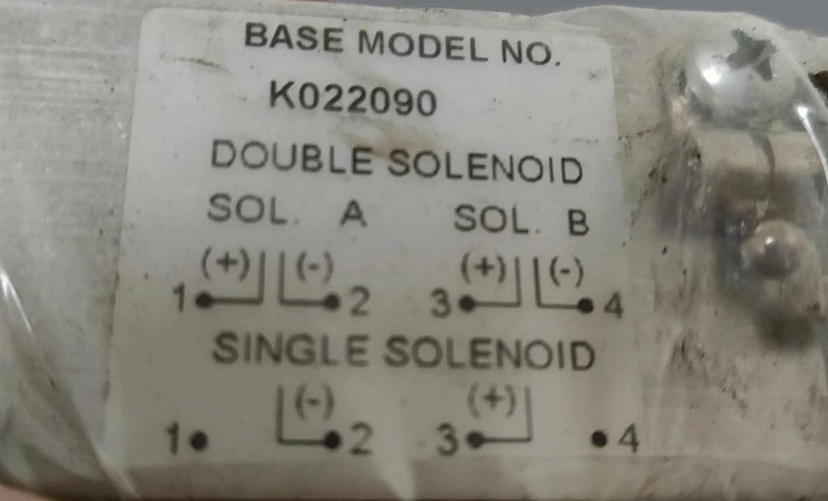 🔥 NEW - PARKER K022090 DOUBLE SOLENOID PNEUMATIC MANIFOLD BASE