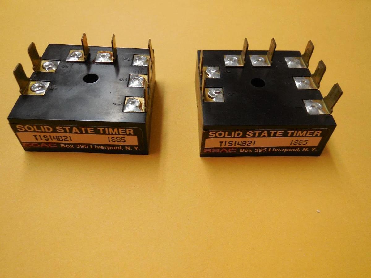 Used LOT OF 2 SSAC TIS14B21 SOLID STATE TIMER 1885