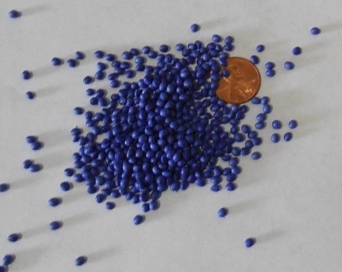 Blue Polyethylene PE or PP Concentrate Plastic Pellets Resin Colorant 5 Lbs.