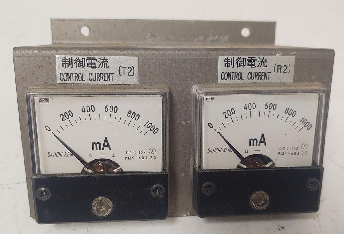 Used 🔥 (QTY 2) DC 0 ~ 1000mA Analog AMP Current Pointer Needle Panel Meter Ammeter