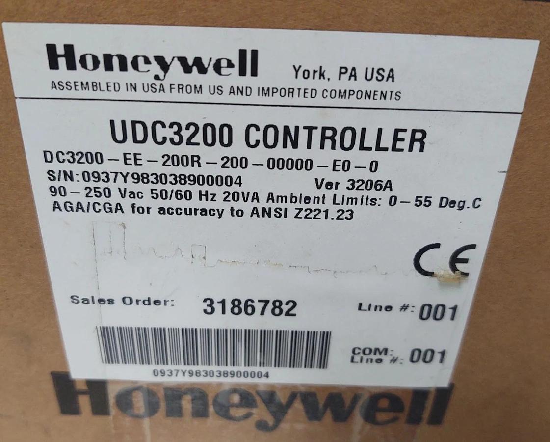 🔥NEW - HONEYWELL DC3200-EE-200R-200-00000-E0-0 TEMPERATURE CONTROLLER