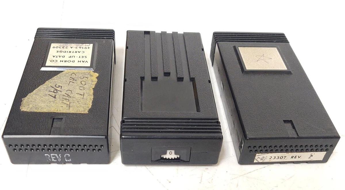 Used 🔥QTY 3 - VAN DORN Set-Up Data Cartridges 49163-A 23309  One with Dial - 500 TON