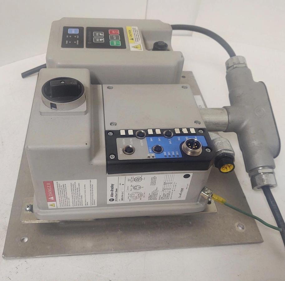 Used 🔥 ALLEN-BRADLEY 281D-F12Z-10B-CR-3FR REVERSING STARTER W/BASE UNIT - GUARANTEED