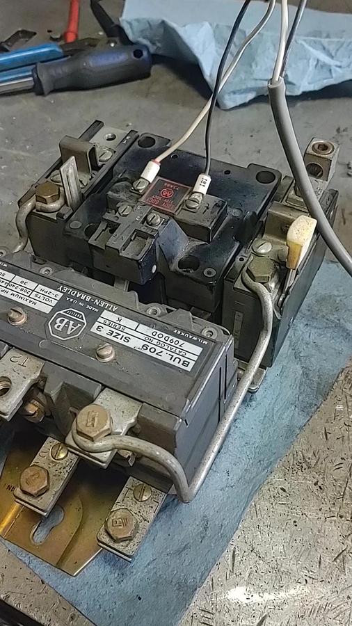 Used 🔥 (TESTED) ALLEN-BRADLEY SIZE 3 MOTOR STARTER 709-DOD 120VCOIL 3PH 600V 50HP
