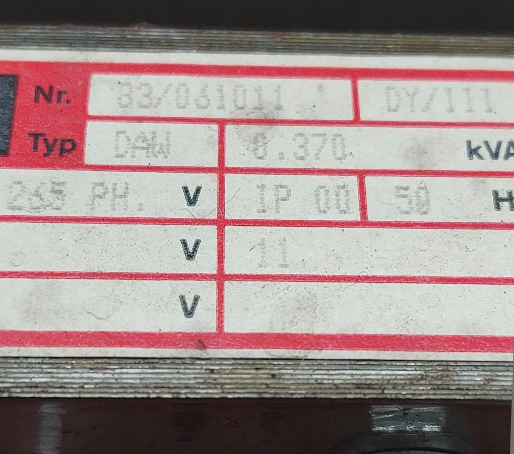 Used 🔥ISMET 0.370 kVA Transformer 200-265 Primary Voltage Pulled from a BOY MACHINE