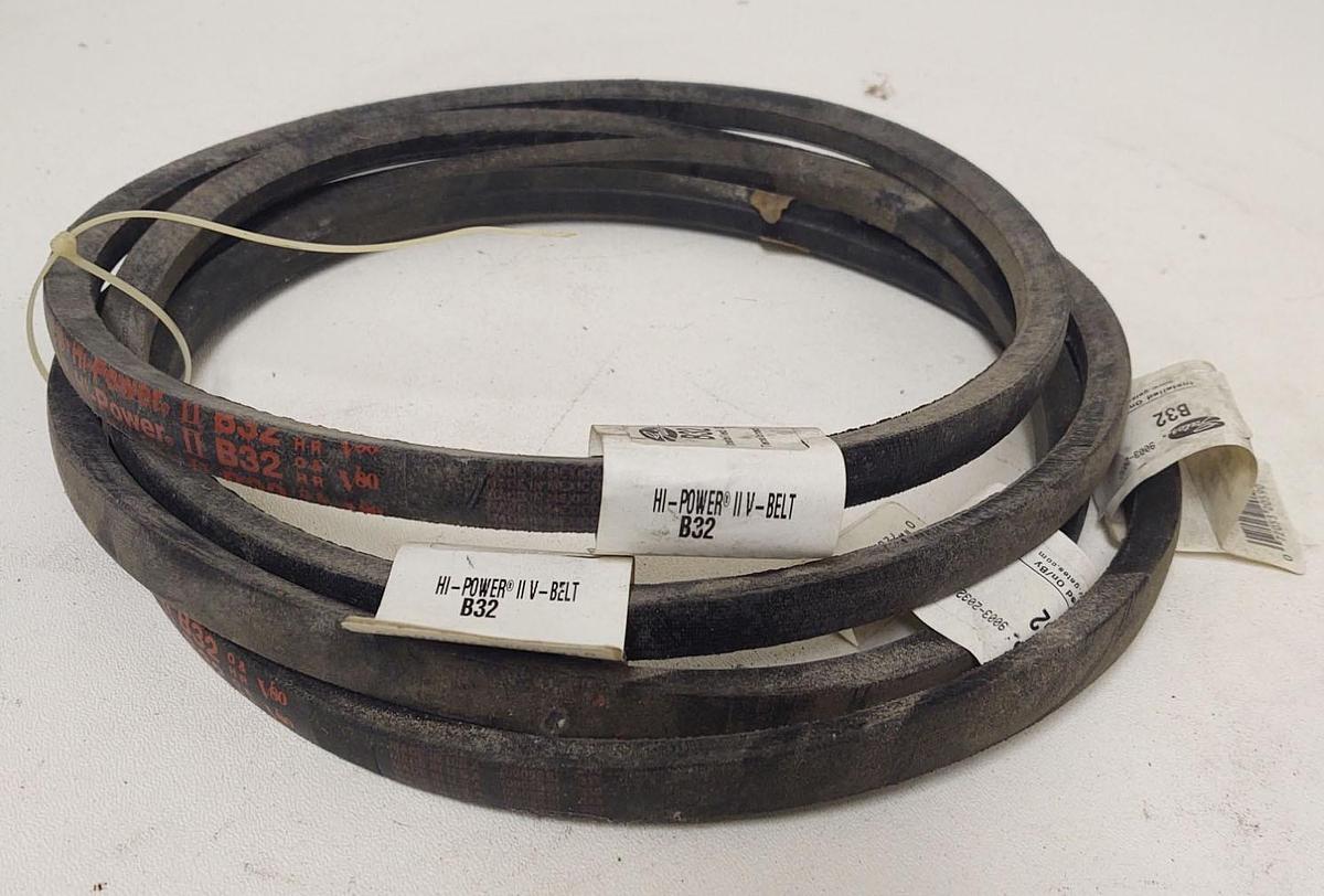 🔥QTY 4 - Gates B32 Hi-Power II V-Belt Industrial V-Wedge Belt