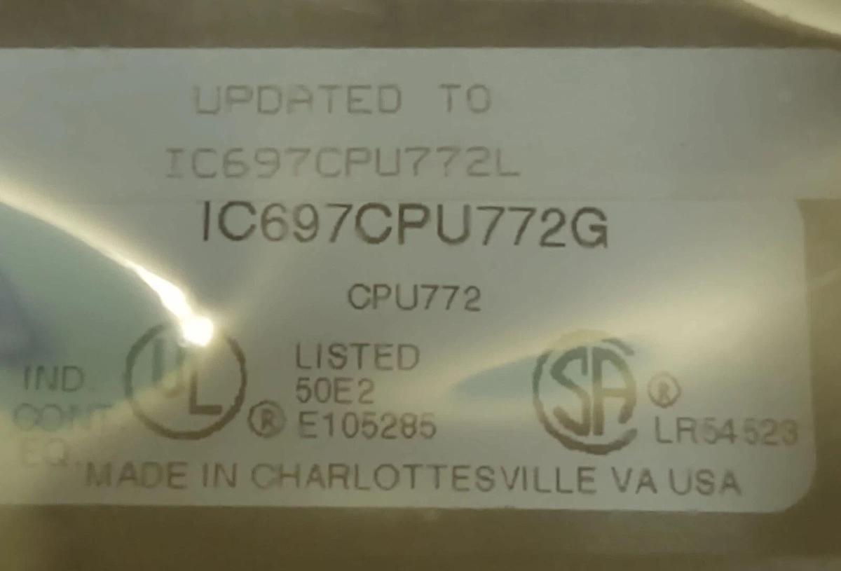 Used GE FANUC IC697CPU772L / IC697MEM715C / IC697CPU772 / 128 KB Memory Expansion