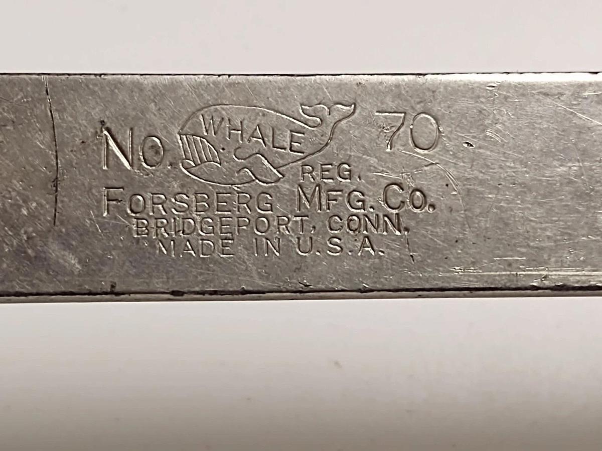 Used Vintage FORSBERG MFG CO #70 Hacksaw BELL SYSTEM with WHALE Logo