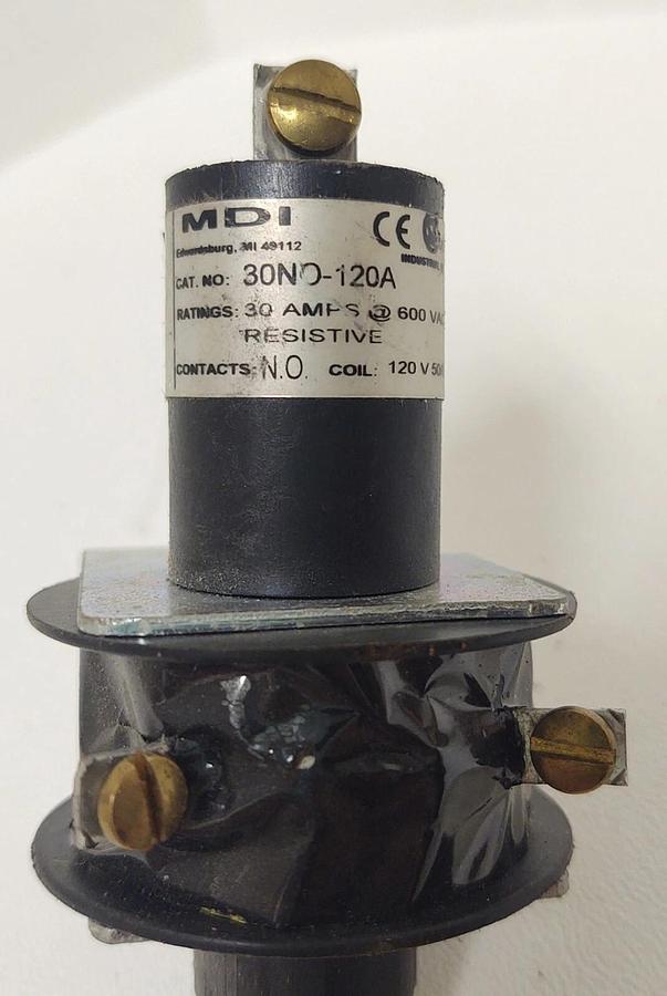 Used 🔥MDI 30NO-120A 30A 120VAC GENERAL PURPOSE MERCURY RELAY