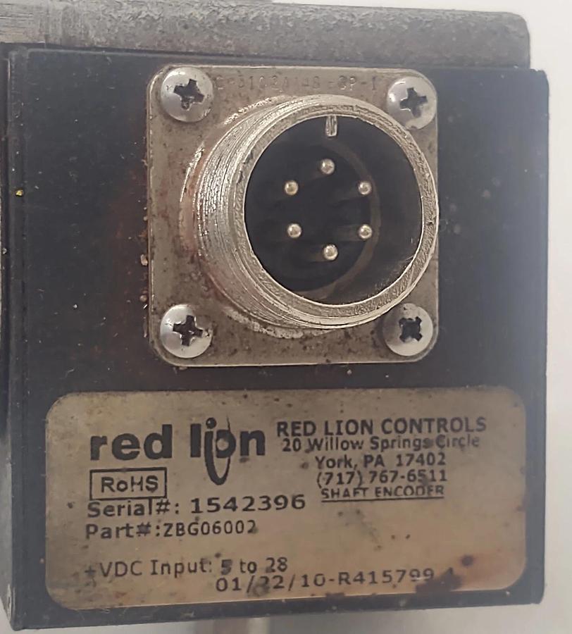 Used 🔥RED LION Dual Shaft Encoder ZBG006002 With Cord and Plug