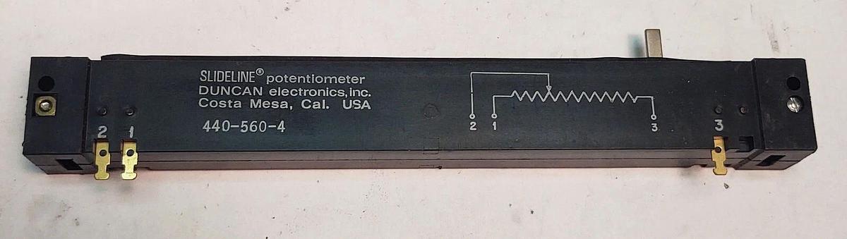 8.8k Ohm 440-560-4 Duncan Slideline Linear Potentiometer - NEW TESTED