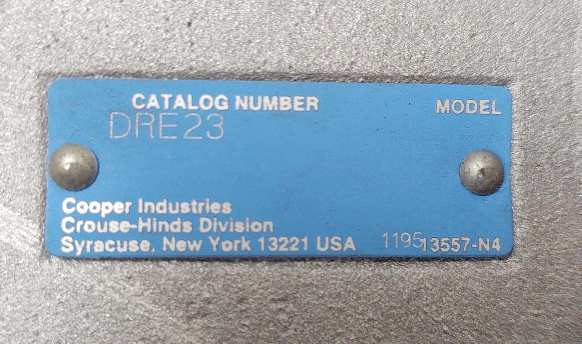 🔥 NEW CROUSE-HINDS ALUMINUM CONDULET CONDUIT SWITCH HOUSING DRE23