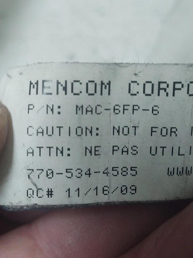 Used 🔥 Used Nice Condition MENCOM MAC-6FP-6 / MAC6FP6 6-PIN Cable