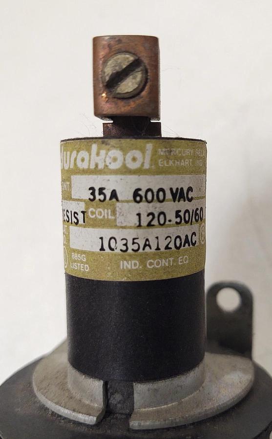Used 🔥 DURAKOOL 1035A120AC DISPLACEMENT RELAY 600VAC NEW 120VAC COIL 35A