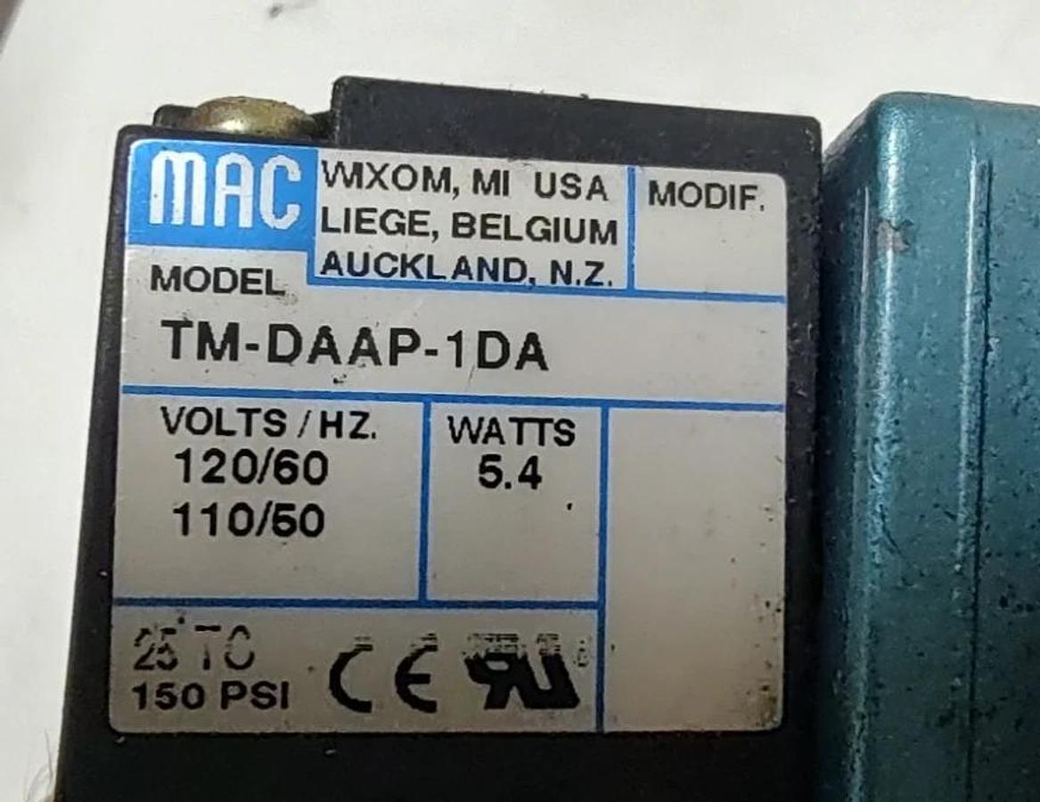 Used 🔥MAC 82A-AA-000-TM-DAAP-1DA 110/120V 150PSI