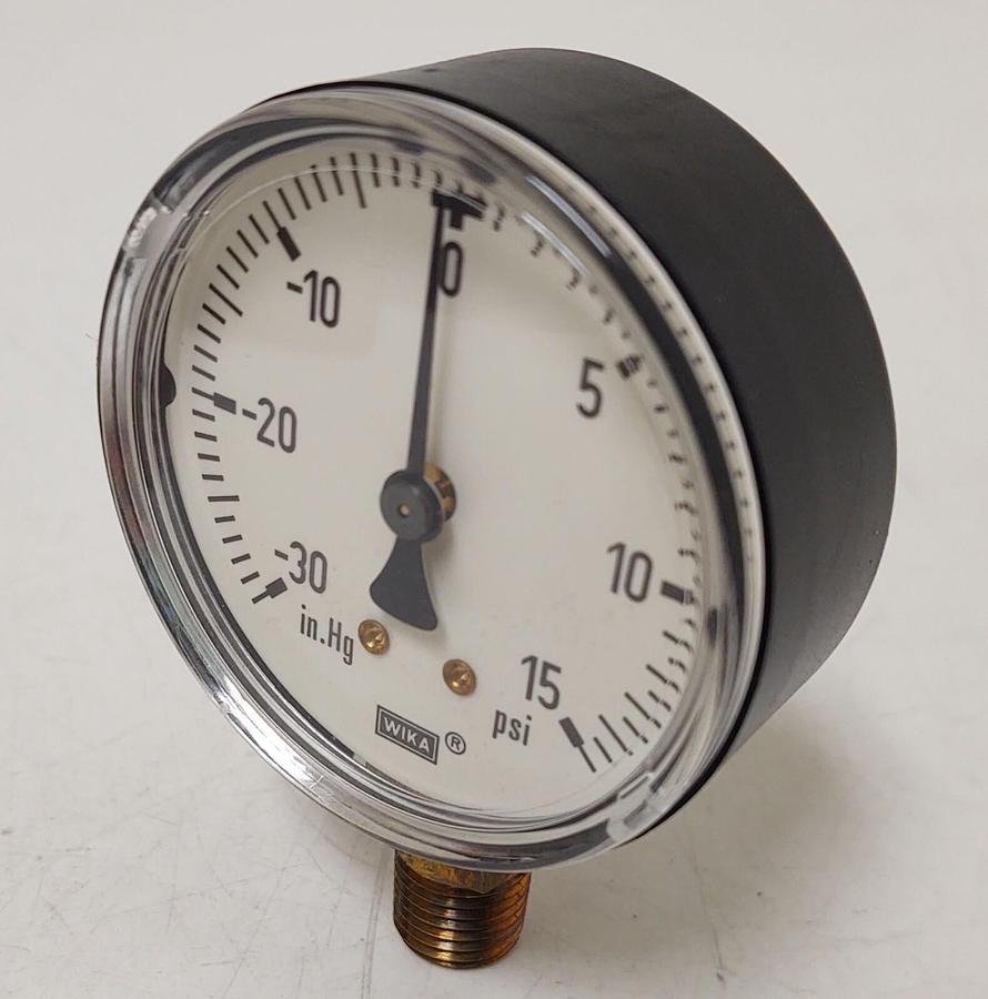 🔥 5 PCS NEW WIKA 111.10 4253035 Vacuum 30HG 15PSI 1/4" NPT 2.5" Pressure Gauge