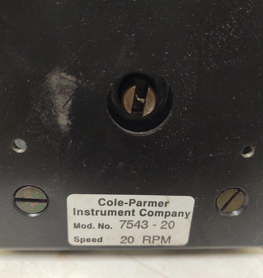 Used 🔥(TESTED) COLE PARMER 7543-20 20 RPM Masterflex L/S Fixed Speed Pump Drive