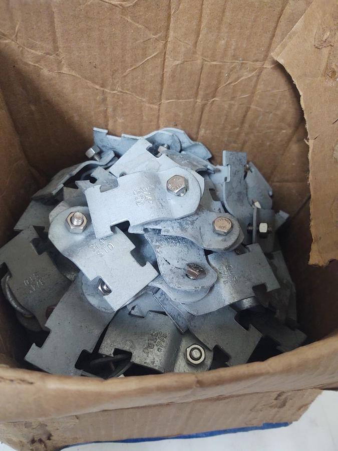 🔥(58 Sets) Strut Pipe/Conduit Clamp, HDG RGD 3/4 Hot Dip Galvanized