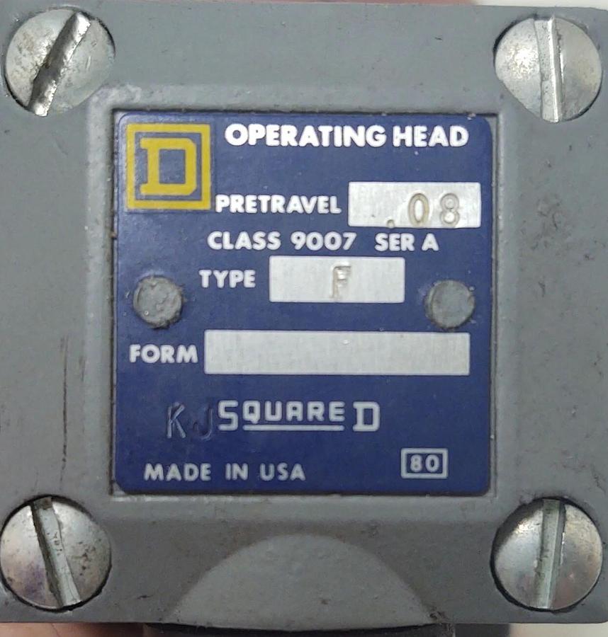 Used 🔥NICE SQUARE D C054F Industrial Plunger Limit Switch, NO/NC View Pictures