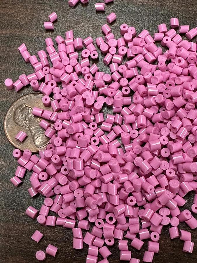 PP Plastic Pellets Polypropylene Resin Material Injection Molding Pink 45 Lbs