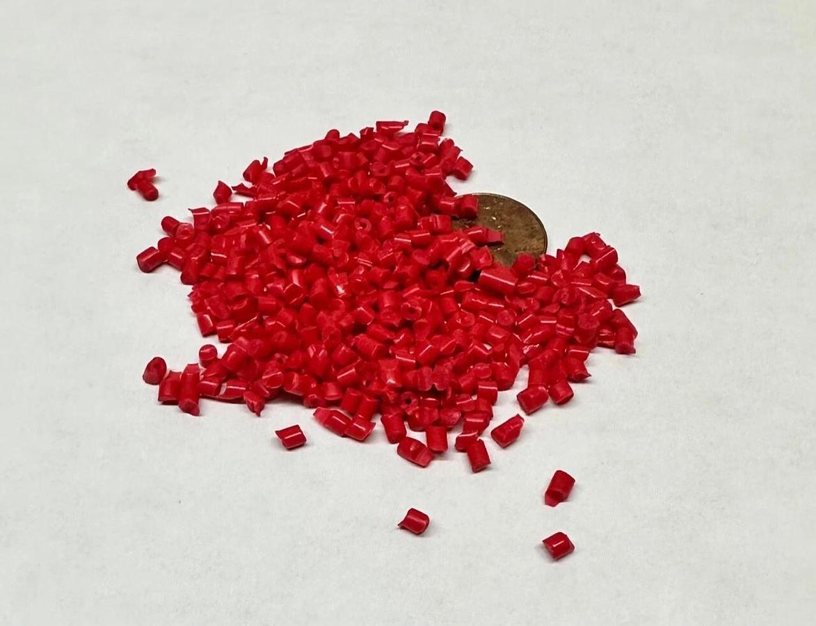 PP Plastic Pellets Polypropylene Resin Material Injection Molding Red 10 Lbs